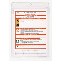 Kieszonka ochronna A4 z klapką, z otworem do zawieszenia, pionowa