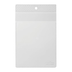 Kieszonka ochronna A6 z klapką, z otworem do zawieszenia pionowa