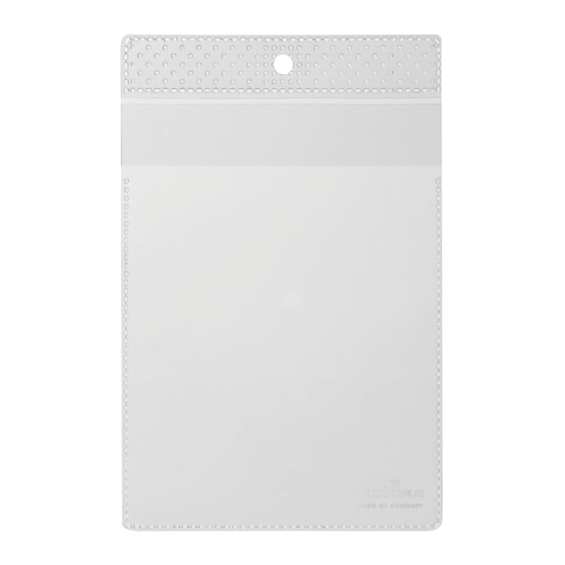 Kieszonka ochronna A6 z klapką, z otworem do zawieszenia pionowa