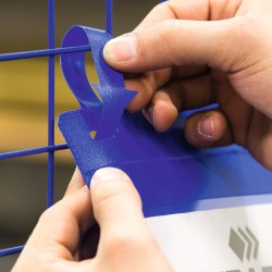 Kieszeń magazynowa z paskami montażowymi A4 pionowa