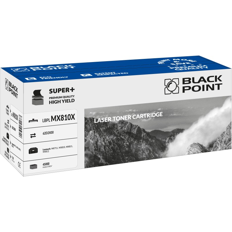 Black Point toner LBPLMX810X zastępuje Lexmark 62D2X00, 45000 stron