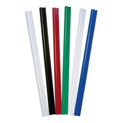 Listwa zaciskająca DONAU, PVC, A4, 10mm, do 100 kartek, czarna