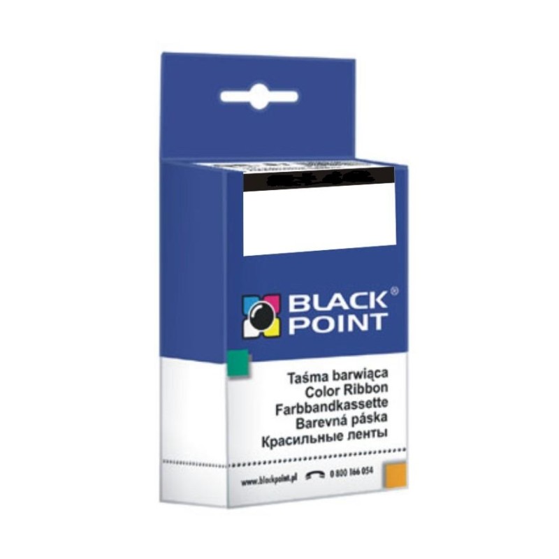 Black Point taśma barwiąca KBPO320 zastępuje Oki ML 182 / 391, czarna, uniwersalna 9 / 24 igły, 8 mm / 1,8 m