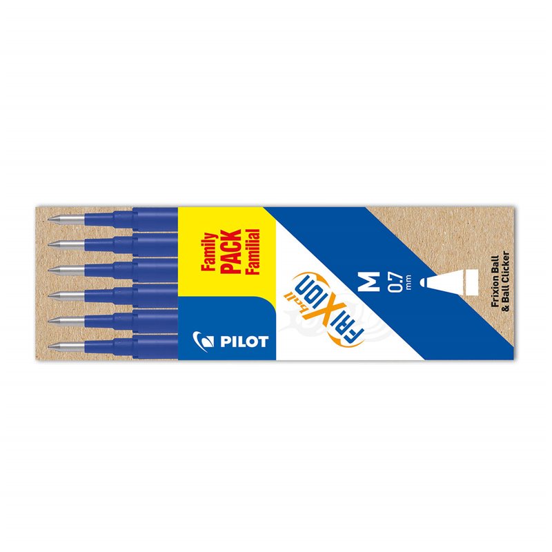 PILOT WKŁAD FRIXION NIEBIESKI X6