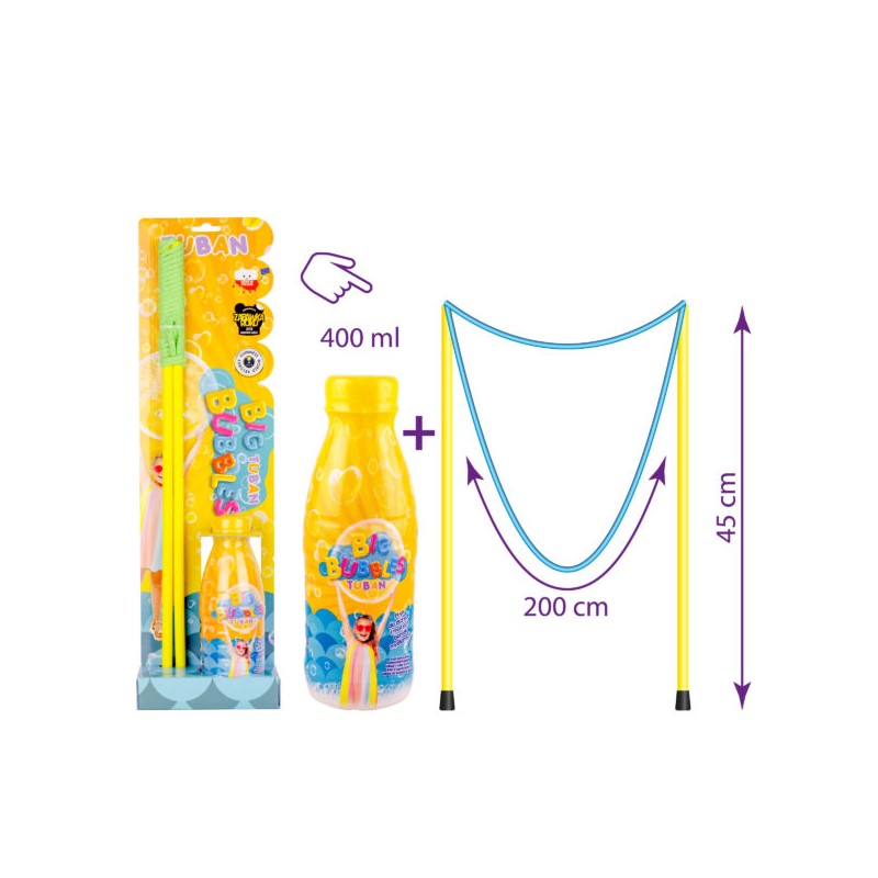 ZESTAW – SZNUREK DO WIELKICH BANIEK MYDLANYCH + PŁYN 400 ml