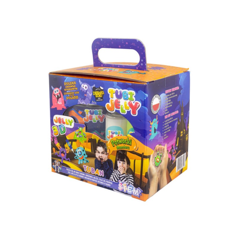 ZESTAW TUBI JELLY 6 KOLORÓW + MAŁE AKWARIUM – POTWORKI