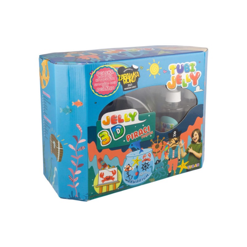 ZESTAW TUBI JELLY 8 KOLORÓW + DUŻE AKWARIUM – PIRACI