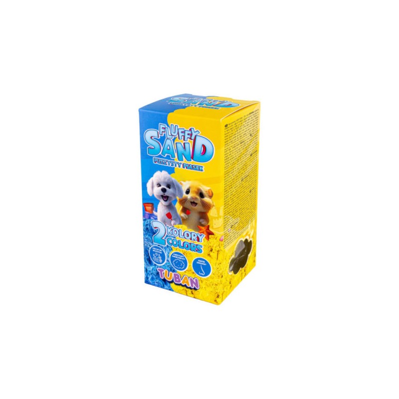ZESTAW  FLUFFY SAND - PUSZYSTY PIASEK NIEBIESKI & ŻÓŁTY 2 X 70 g