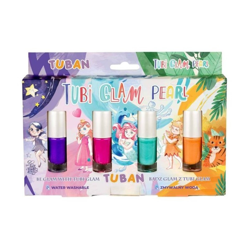 ZESTAW – LAKIERY TUBI GLAM – PERŁOWY 4 SZT.