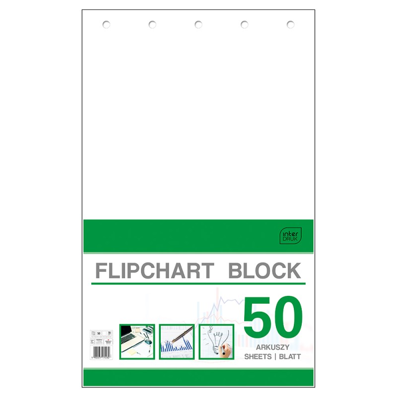 Blok do flipchartów 50 gładki   640x1000