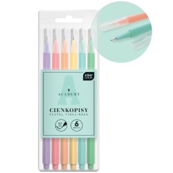 Cienkopisy pastelowe 6kol. ACADEMY