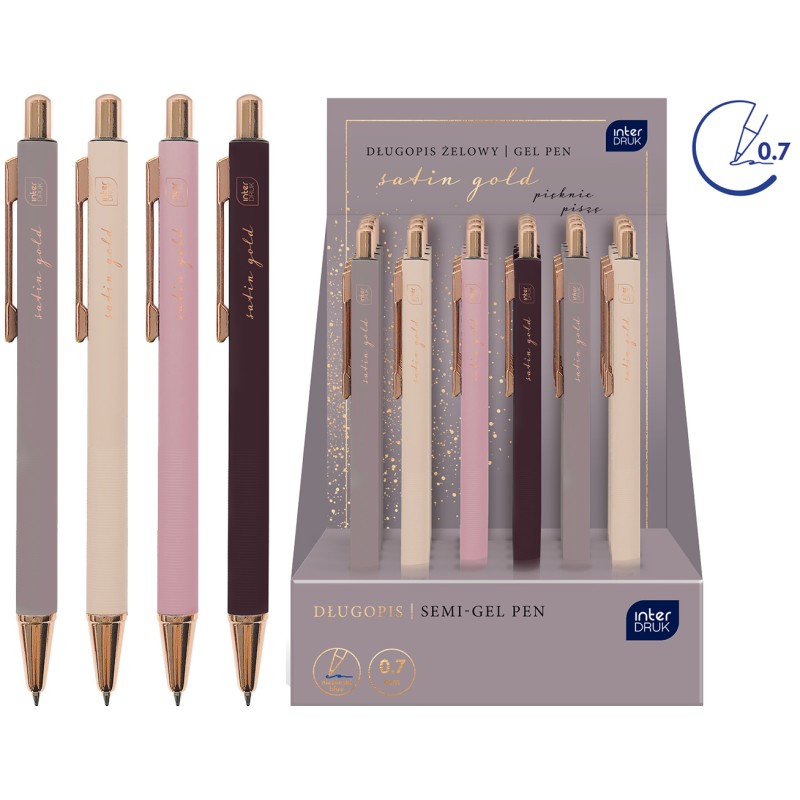 Długopis metalowy Satin Gold 