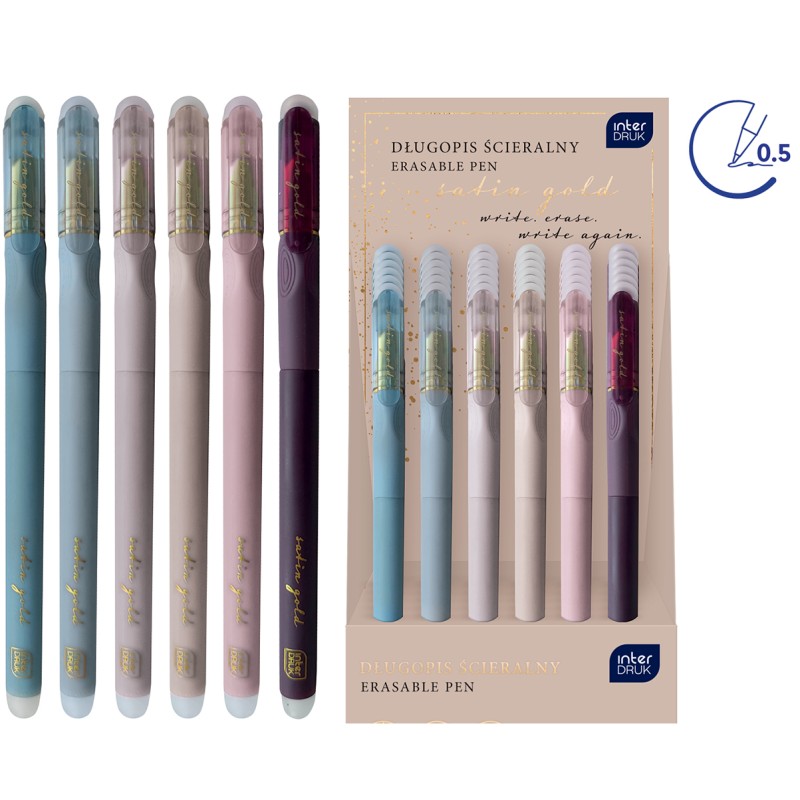 Długopis ścieralny Satin Gold 