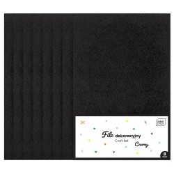 Filc dekoracyjny 8szt. Czarny