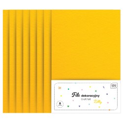 Filc dekoracyjny 8szt. Żółty