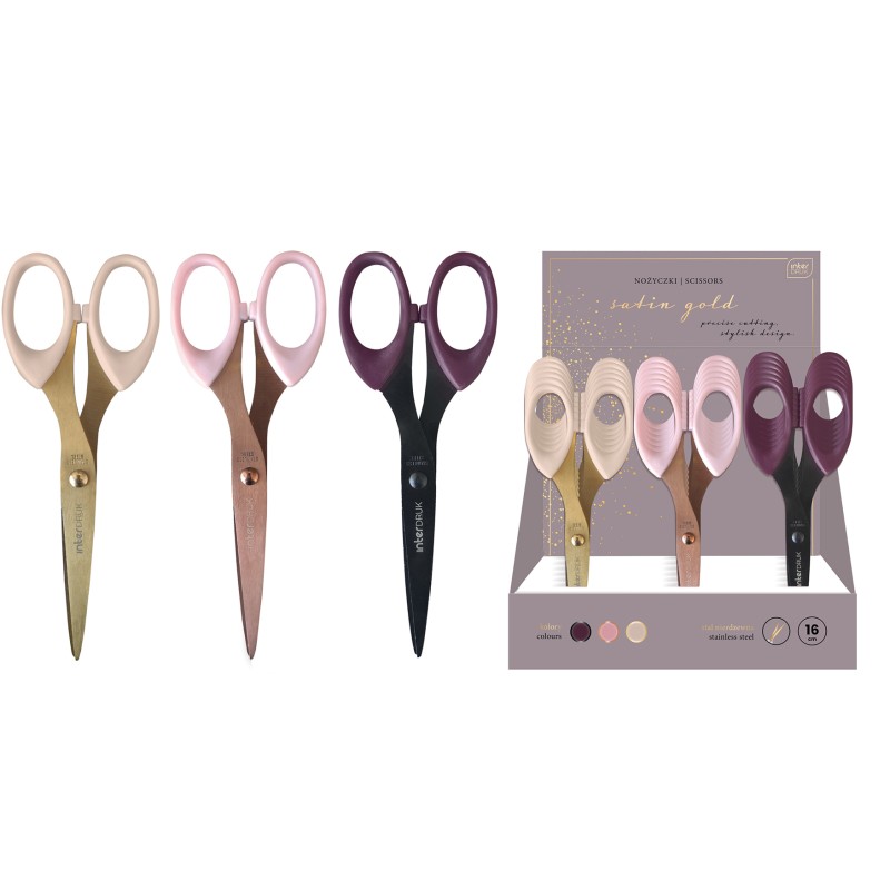 INT Nożyczki 16cm Satin Gold 