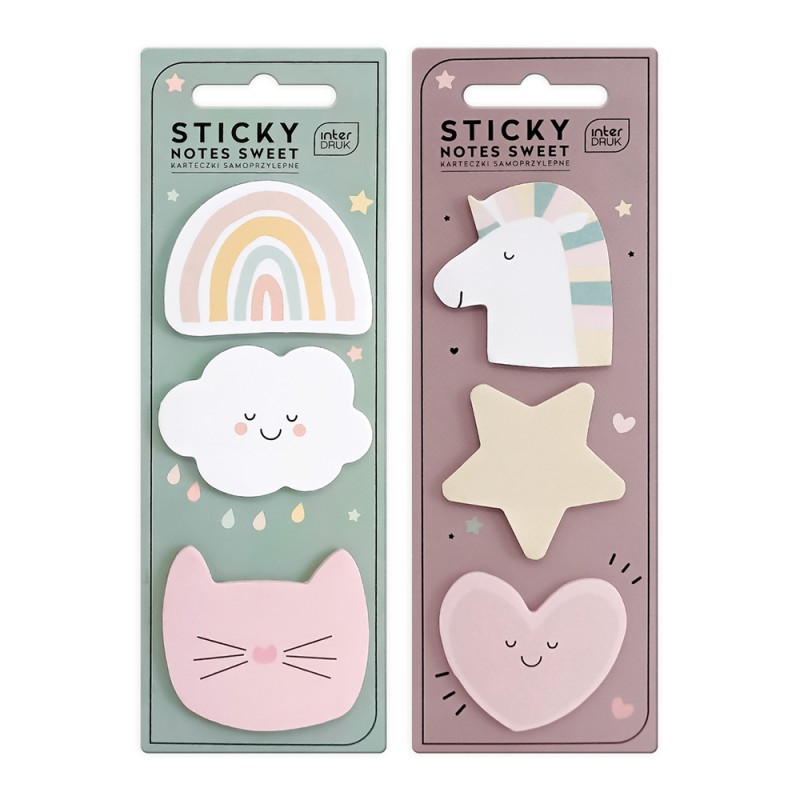 Karteczki samoprz.kształty SWEET
