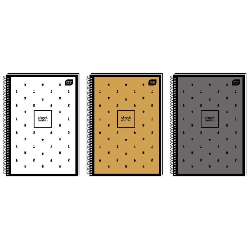 Kołozeszyt A4 80 M 70g Soft Touch Chess