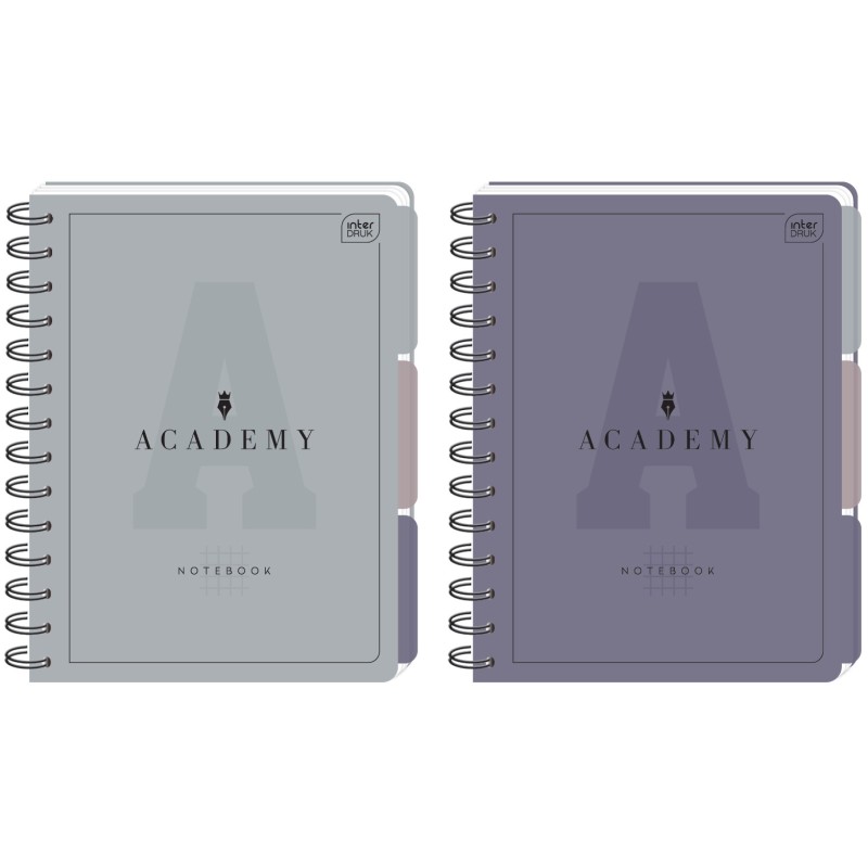 Kołozeszyt A5 100 90g przekł PP ACADEM