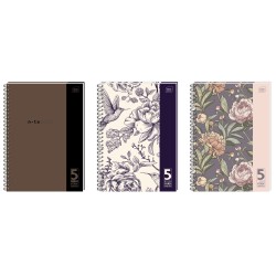 Kołozeszyt B5 100 5 kol.registrów