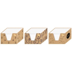 Kostka pap.9x9x5cm biała kub.kart.Kraft