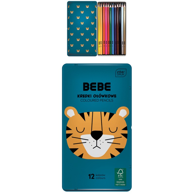 Kredki oł.met 12kol BB BOYS FSC100