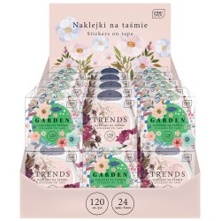 Naklejki na taśmie FLOWERS 24szt