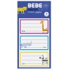 Naklejki na zeszyty 9szt. BEBE KIDS