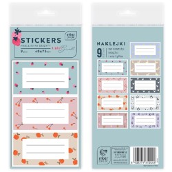 Naklejki na zeszyty 9szt. Cute Girl