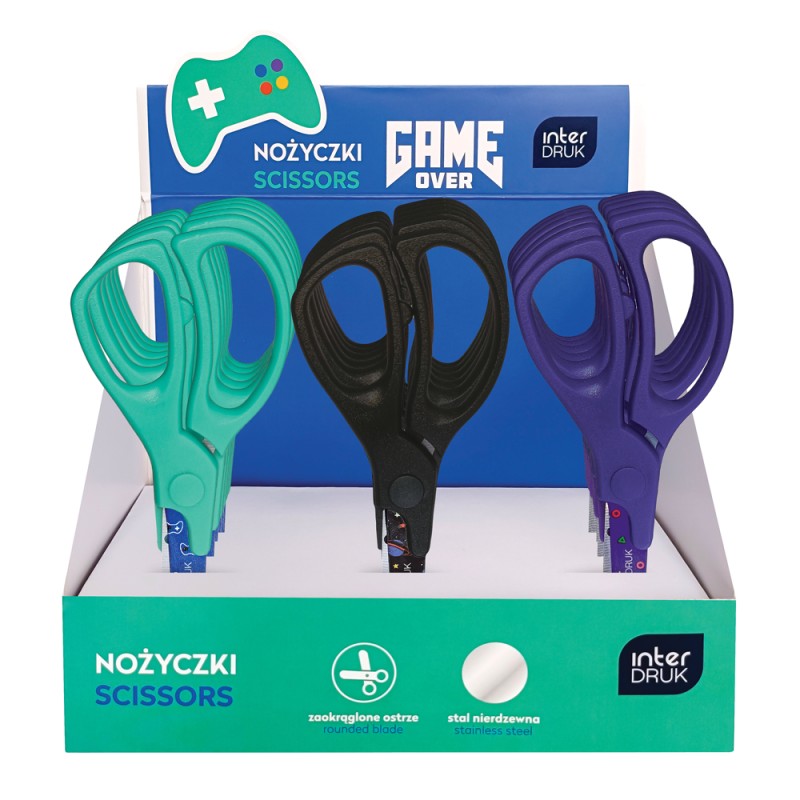 Nożyczki 13cm GAME OVER 