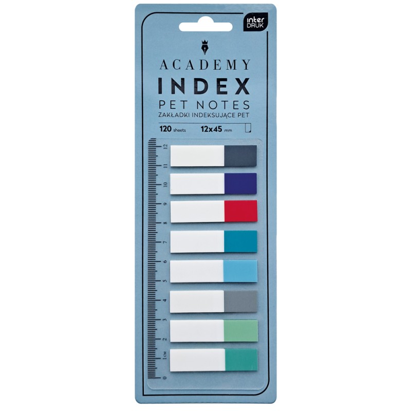 N-Zakładki indeks. PET z linijką ACADEMY