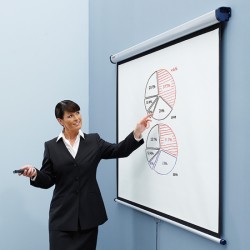 Ekran projekcyjny NOBO, ścienny, 4:3,2000x1513mm, biały