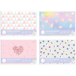 Papier kolorowy A4 10 115g Pastel