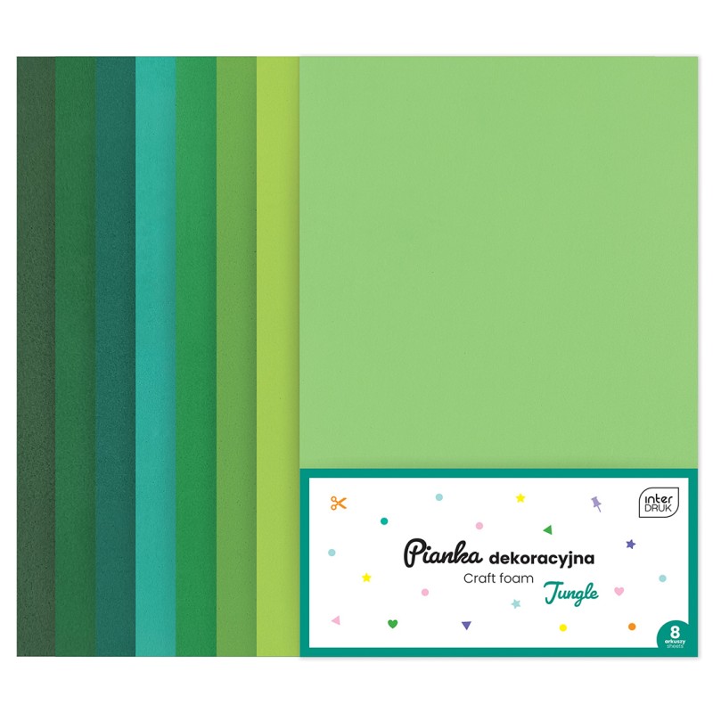 Pianka dekoracyjna 8szt JUNGLE