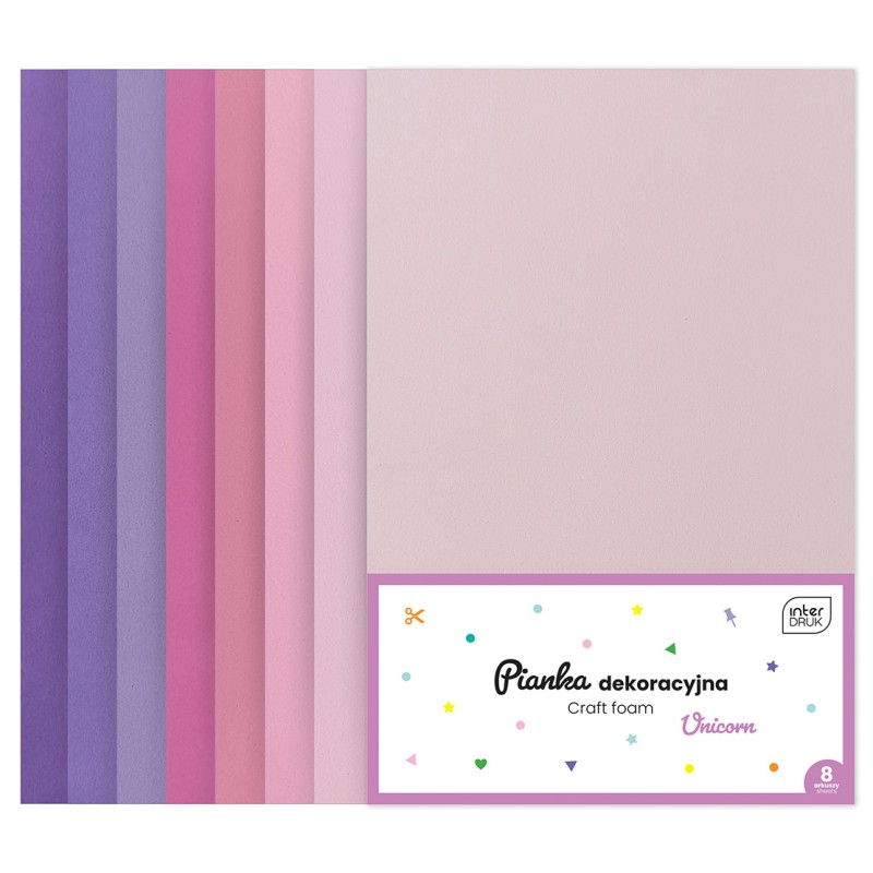 Pianka dekoracyjna 8szt UNICORN