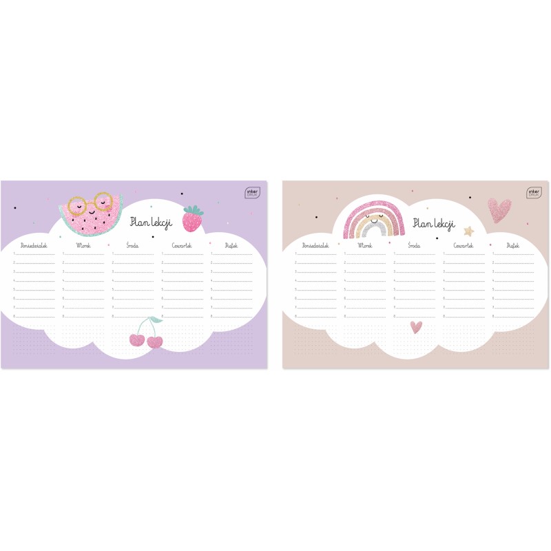 Plan lekcji A4 Glitter