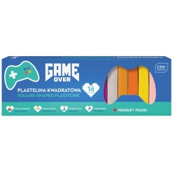 Plastelina kwadratowa 16 kol. GAME OVER