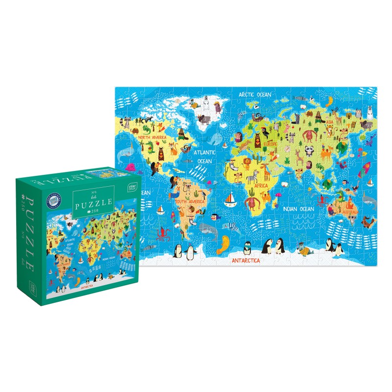 Puzzle 250 Kids 5 World Map