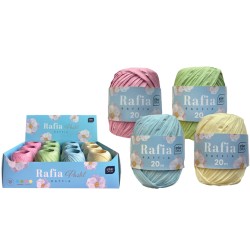 Rafia na szpulce 20m Pastel 