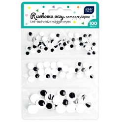 Ruchome oczy samoprzylepne 100szt.