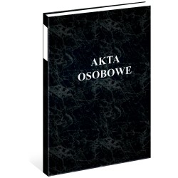 Teczka akt osobowych oklejana Czarna