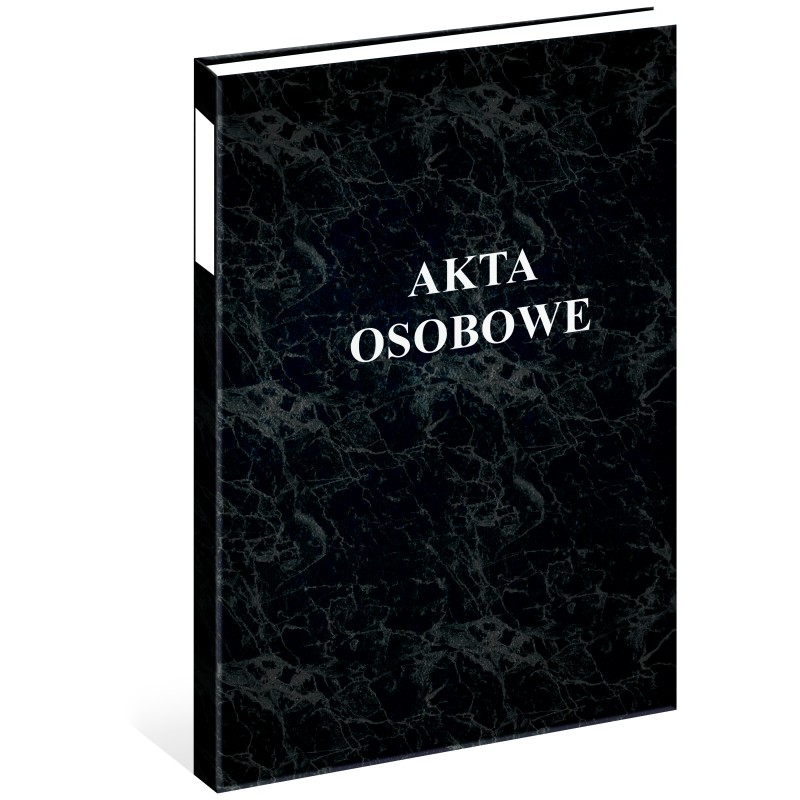 Teczka akt osobowych oklejana Czarna