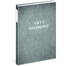 Teczka akt osobowych oklejana szara