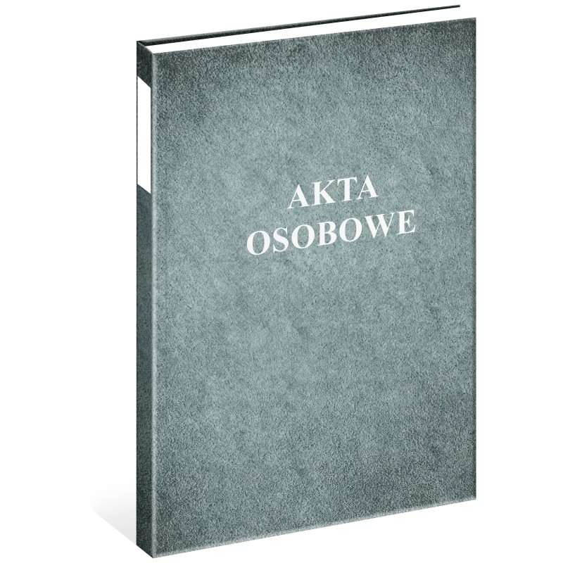 Teczka akt osobowych oklejana szara