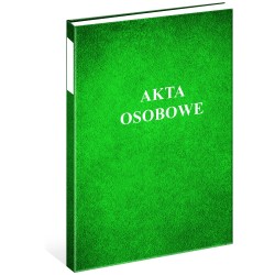 Teczka akt osobowych oklejana Zielona