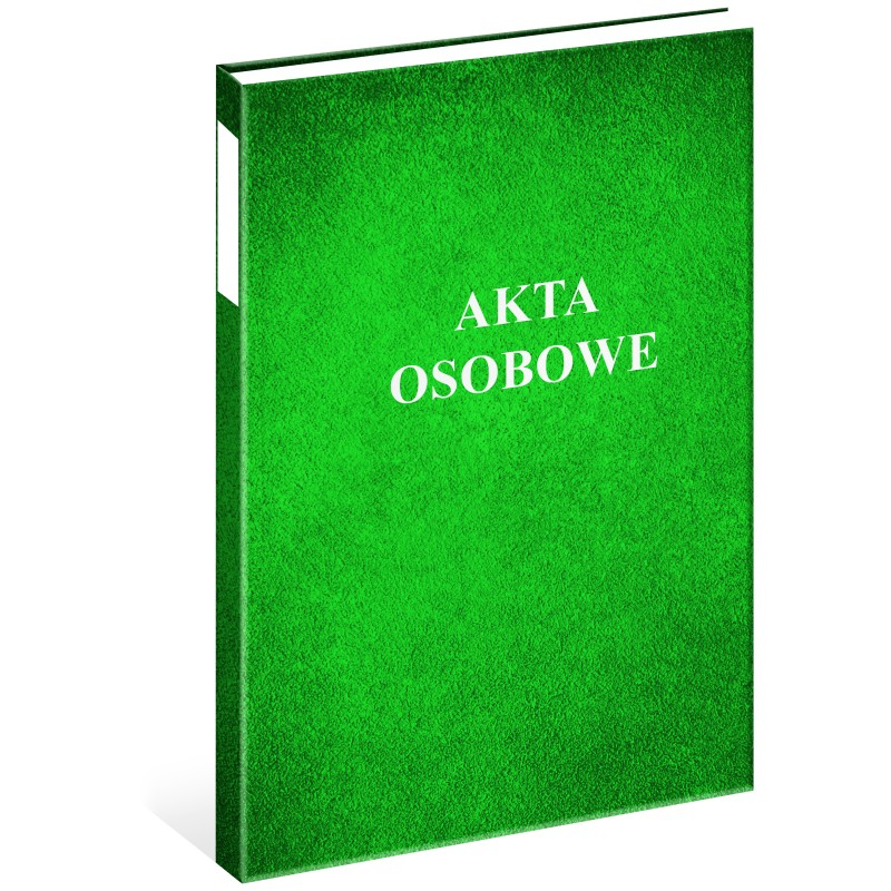Teczka akt osobowych oklejana Zielona