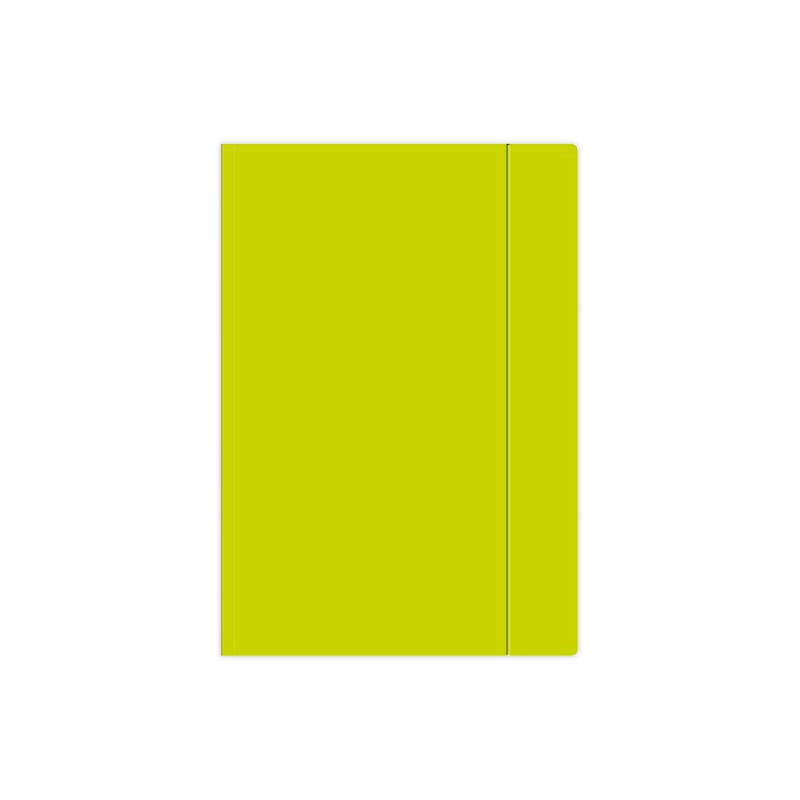 Teczka z gumką A4+ Fluo limonkowa