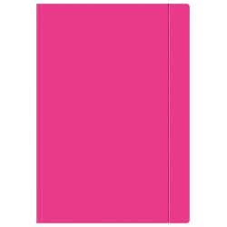 Teczka z gumką A4+ Fluo różowa