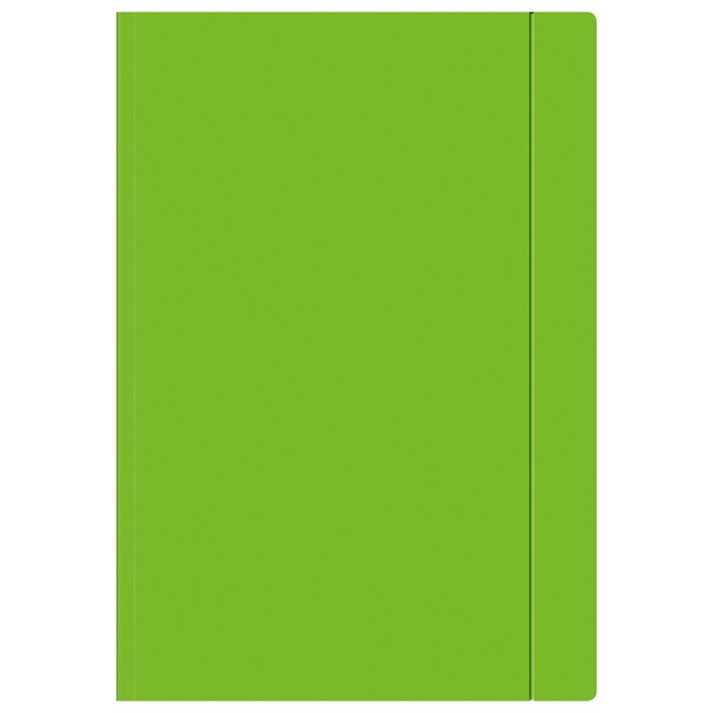 Teczka z gumką A4+ Fluo zielona