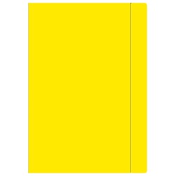 Teczka z gumką A4+ Fluo żółta